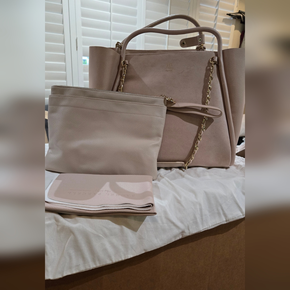 Itzy Ritzy Rachel Parcel Edition Pink Tote Bag Set